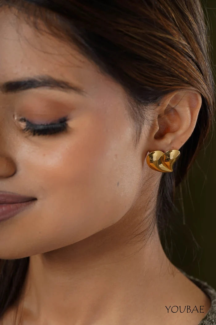 Tear Duo Anti-Tarnish Steel Earrings
