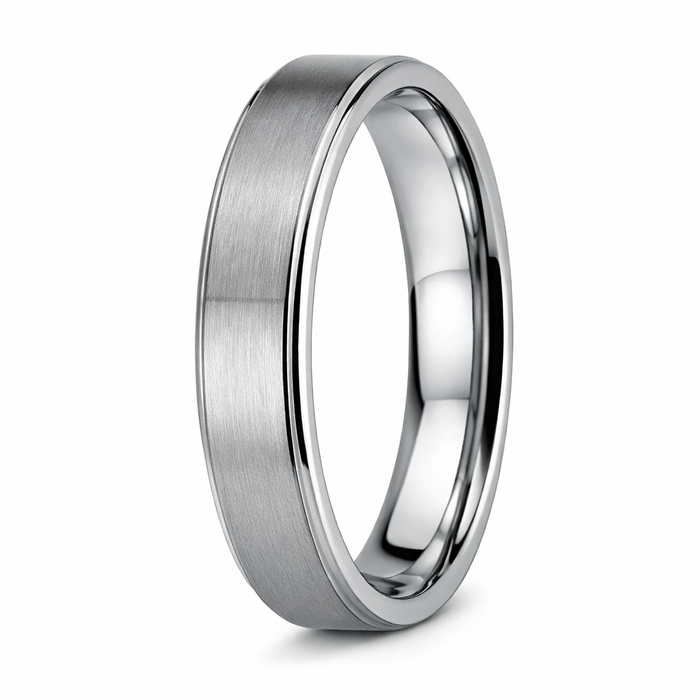 The Bravion Tungsten Wedding Ring with Satin Finish-6mm