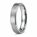 The Bravion Tungsten Wedding Ring with Satin Finish-6mm