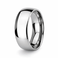 The Captivator Men's Polished Domed Cobalt Chrome Wedding Band | 8mm