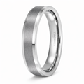 The Vanguard Tungsten Wedding Ring with Satin Finish and Beveled Edges-6mm