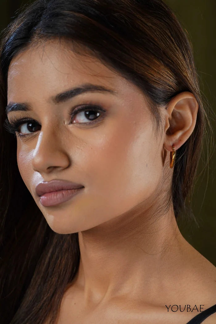 Timless Heart Hoops, Anti-Tarnish Steel Earrings