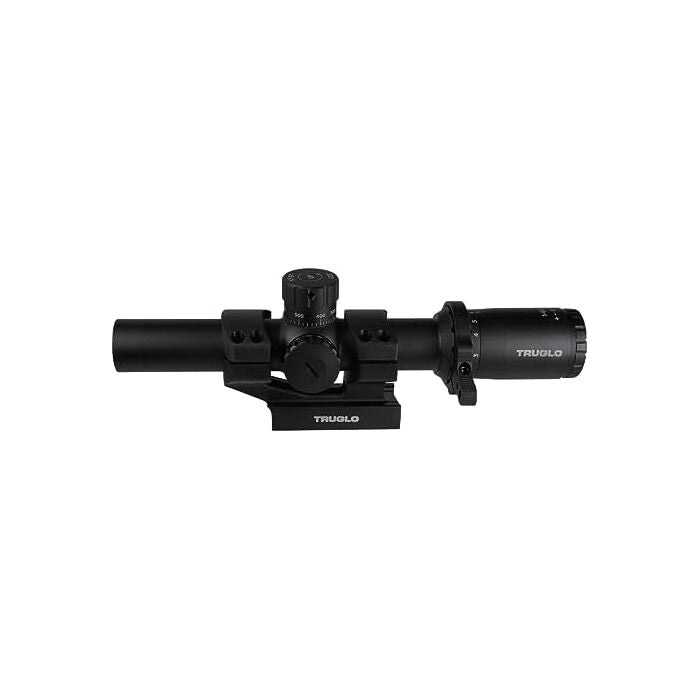 TRUGLO Tru-Brite Rifle Scope 6x20mm Illuminated Power Ring Duplex Mil-Dot Reticle Matte Black
