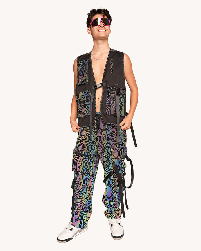 Twisted Reality Rainbow Reflective Vest