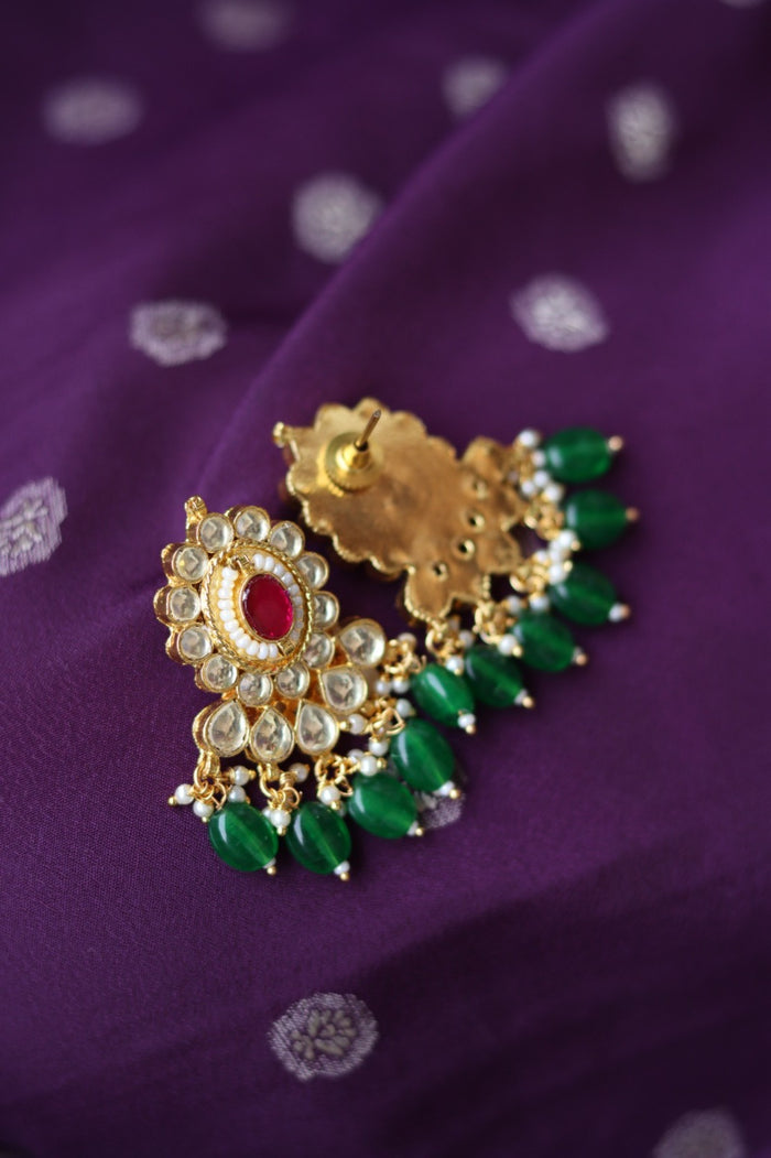 Uditi Gold Plated Kundan Earrings