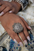 Ujjwala Free Sized - Adjustable, Bohemian Oxidised Ring