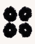 Ultra Furry 2-Pair Scrunchies Set - Black (4 scrunchies)