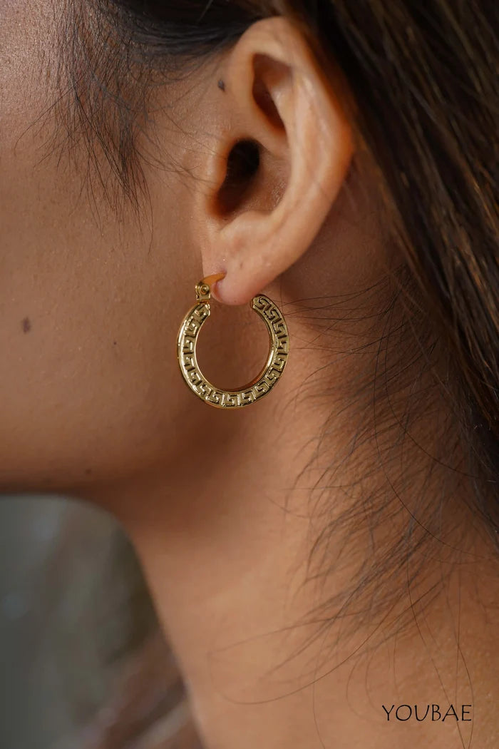 Una Hoops, Anti-Tarnish Steel Earrings