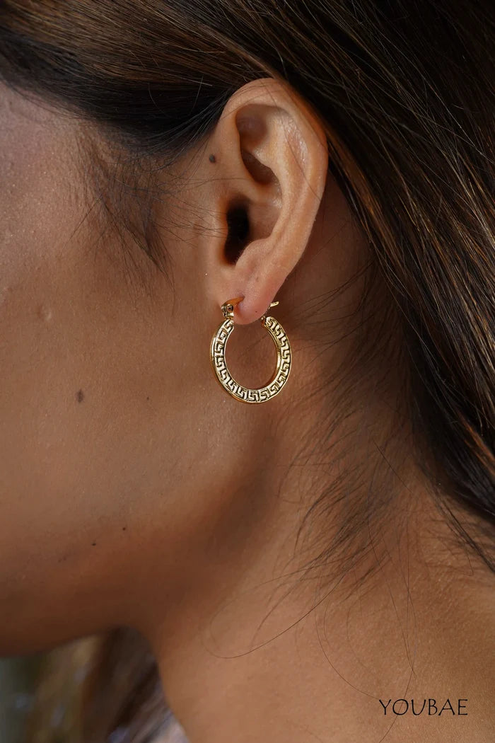 Una Hoops, Anti-Tarnish Steel Earrings