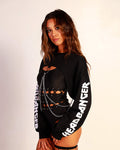Go Crazy Headbanger Ultra Crop Top-Black/White-Side--Sami---S
