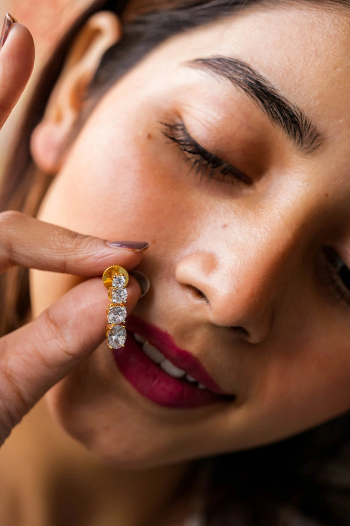 Upaasna Gold Plated Fusion Studs