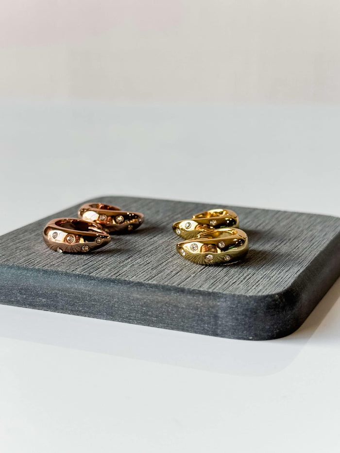 Veronica CZ Huggie Hoops | FINAL SALE