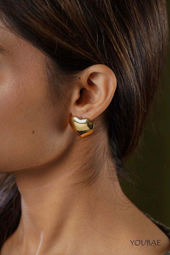 Victoria Studs, Anti-Tarnish Steel Earrings