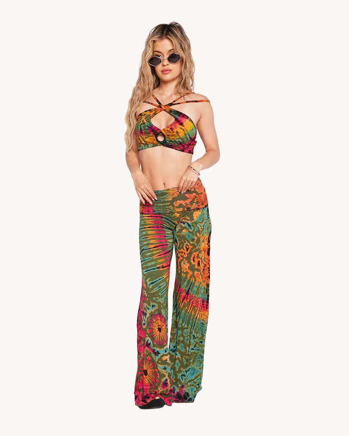 Walking on a Dream Tie Dye Halter Top