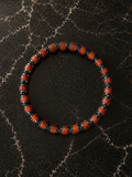Wayfinder bracelet in Sunstone featuring red gemstone beads and hematite accents for a bold everyday look.