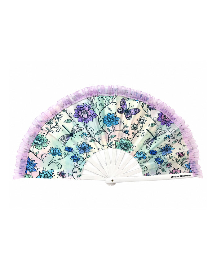 Whispering Willow Ruffled Small Hand Fan