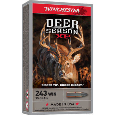 Winchester Ammunition 243 Winchester 95 Grain Extreme Point Polymer Tipped 20 Count