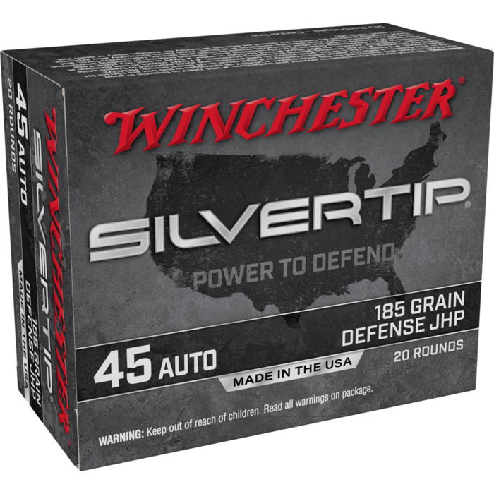 Winchester Ammunition 45 ACP 230 Grain Jacketed Hollow Point 20 Count