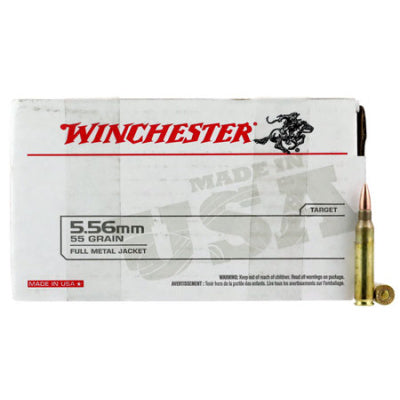 Winchester Ammunition 5.56x45mm NATO 55 Grain Full Metal Jacket