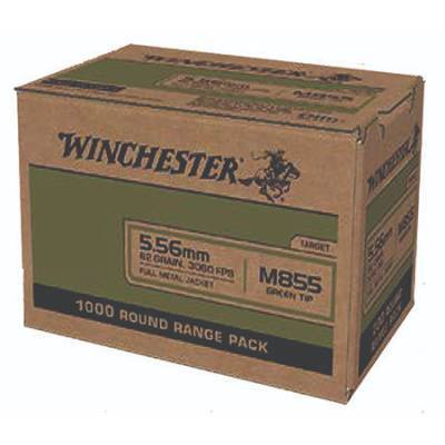 Winchester Ammunition 5.56x45mm NATO 62 Grain Full Metal Jacket