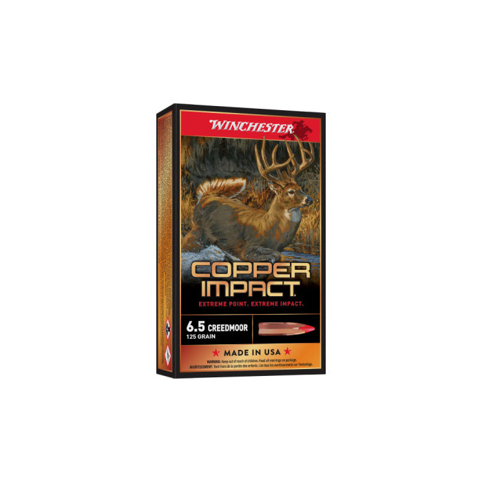 Winchester Ammunition 6.5 Creedmoor 125 Grain Copper Impact Copper Hollow Point 20 Count