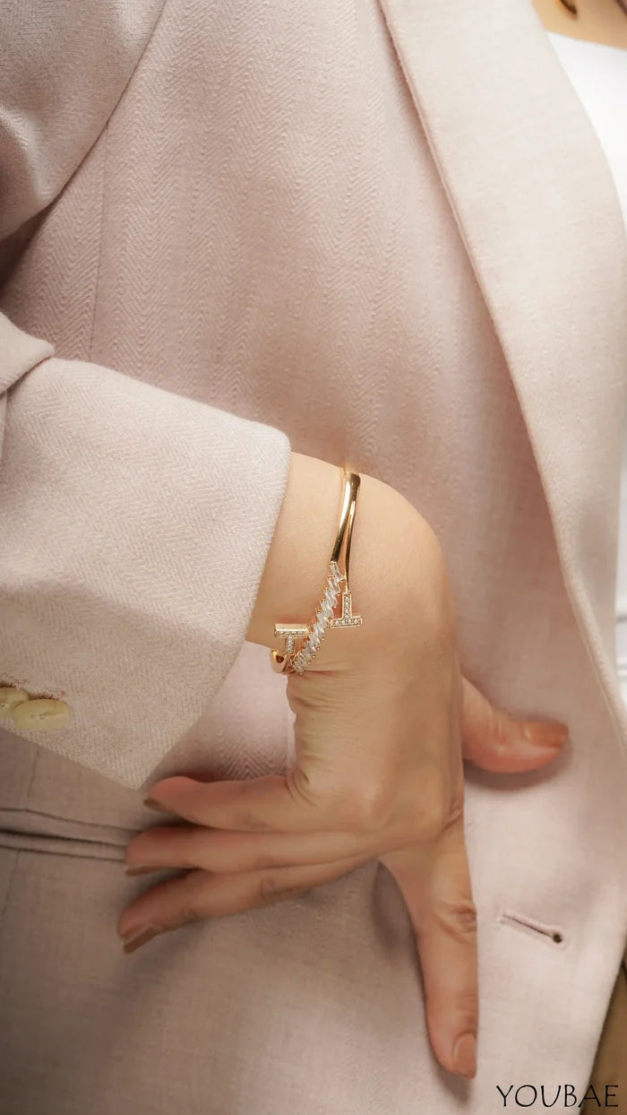 Yuna Combo of Free Size, Anti Tarnish Bracelet & Ring Combo