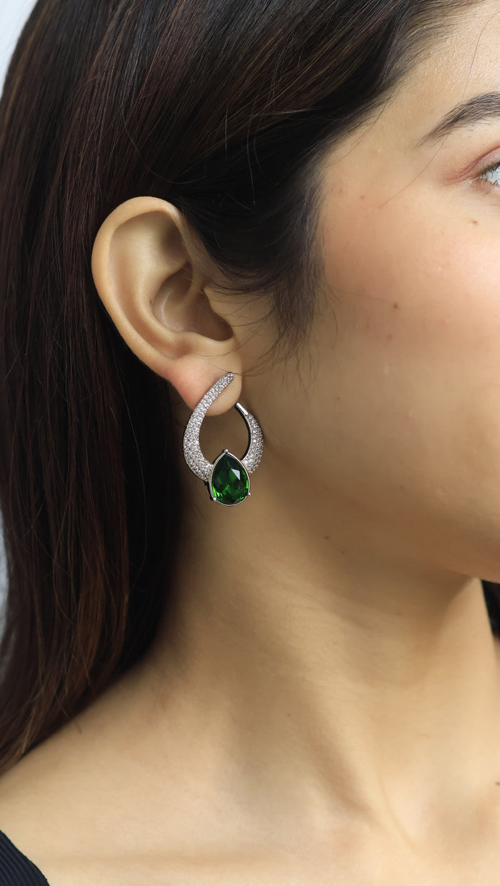 Zolda Premium Swarovski Look Alike AD Earrings